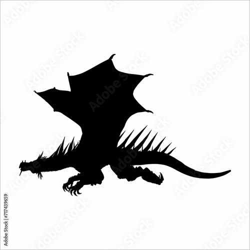 Silhouette of a dragon