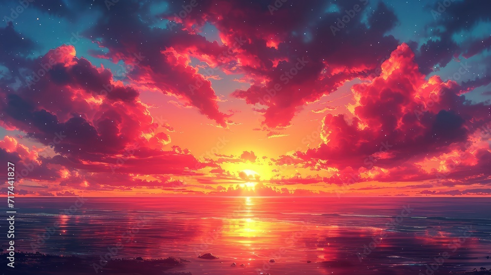 Dramatic Sunset Sky, Background Banner HD Dramatic Sunset Sky, Background Banner HD