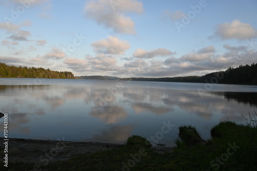 sunrise over the lake