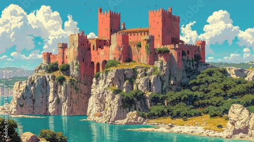 Former Castle Enrique Ii De Mpressive, Background Banner HD photo