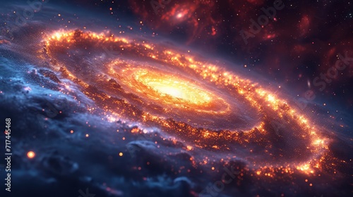 Incredibly Beautiful Galaxy Many Light Years, Background Banner HD