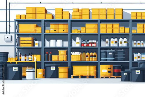 Proper Storage: Ensuring proper storage conditions for chemicals, including secure containers photo