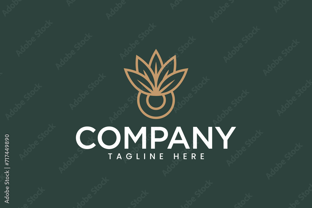 king leaf nature plant logo for farm and food business label brand identity king leaf nature plant logo for farm and food business label brand identity
