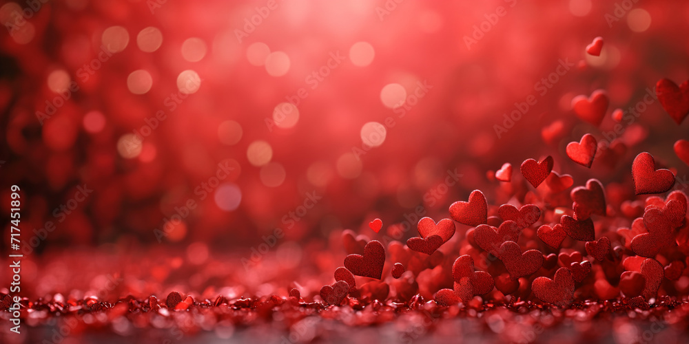 little hearts background. generative AI little hearts background. generative AI