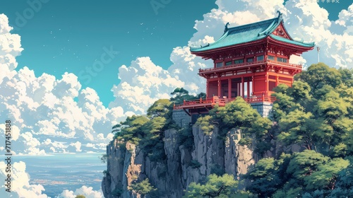 Landscape Shot Bekecs Mountain Near Temple, Background Banner HD