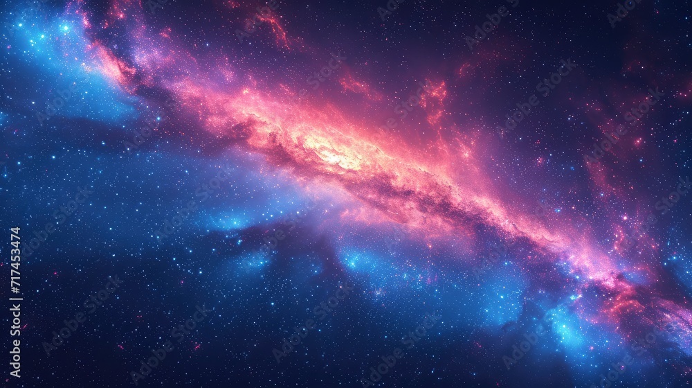 Fototapeta premium Milky Way Galaxy, Background Banner HD