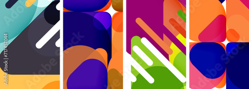Geometric elements abstract backgrounds for wallpaper, business card, cover, poster, banner, brochure, header, website