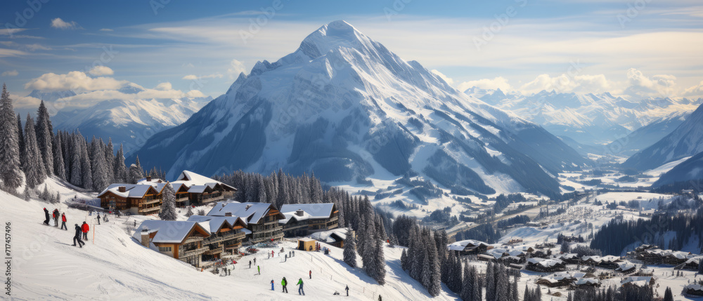 Alpine Village in Winter Splendor