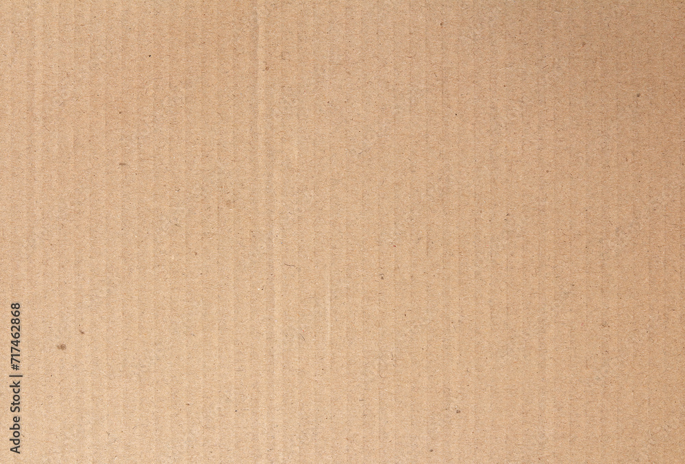 Fototapeta premium Cardboard sheet texture background, detail of recycle brown paper box pattern.