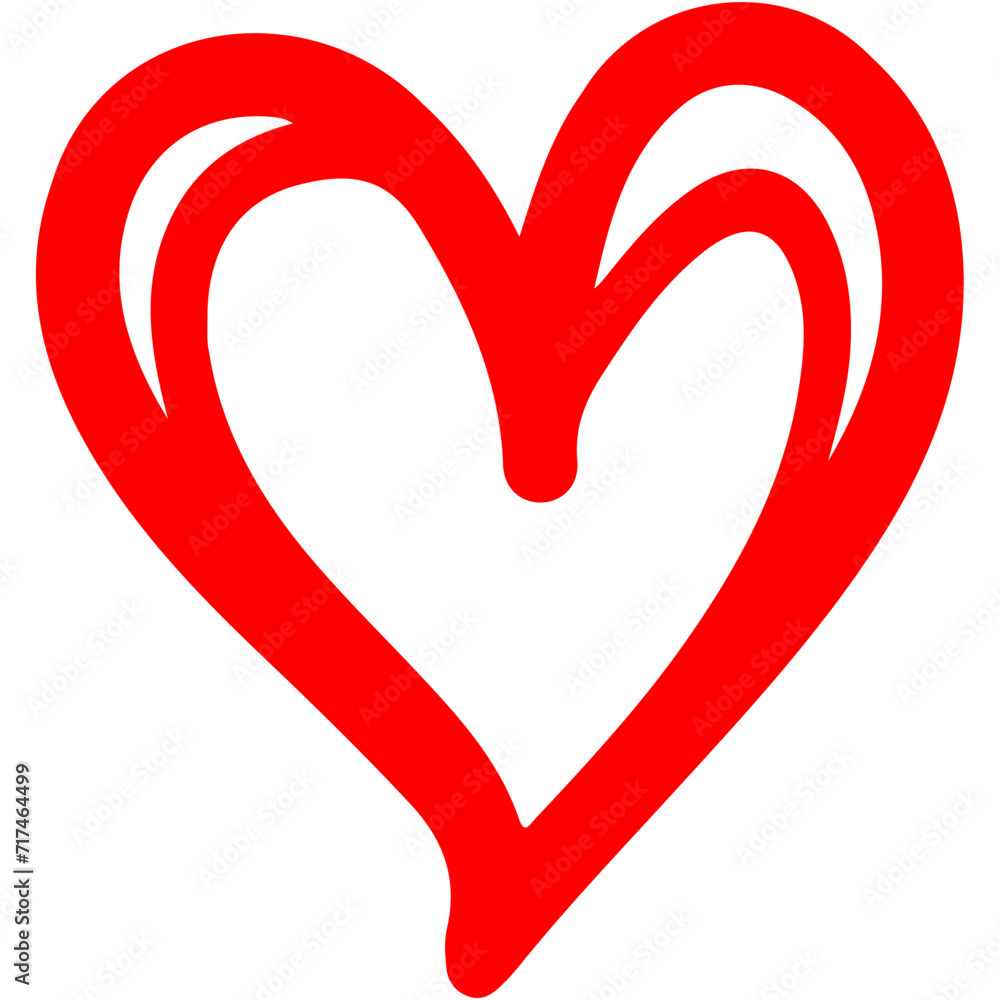 Red heart symbol for Valentines Day Red heart symbol for Valentines Day