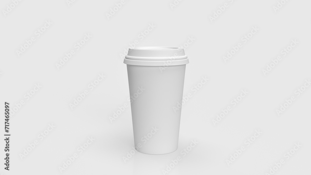The coffee paper cup for hot drink concept 3d rendering. The coffee paper cup for hot drink concept 3d rendering.