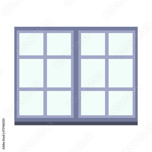 French Window Icon Vector Illustration