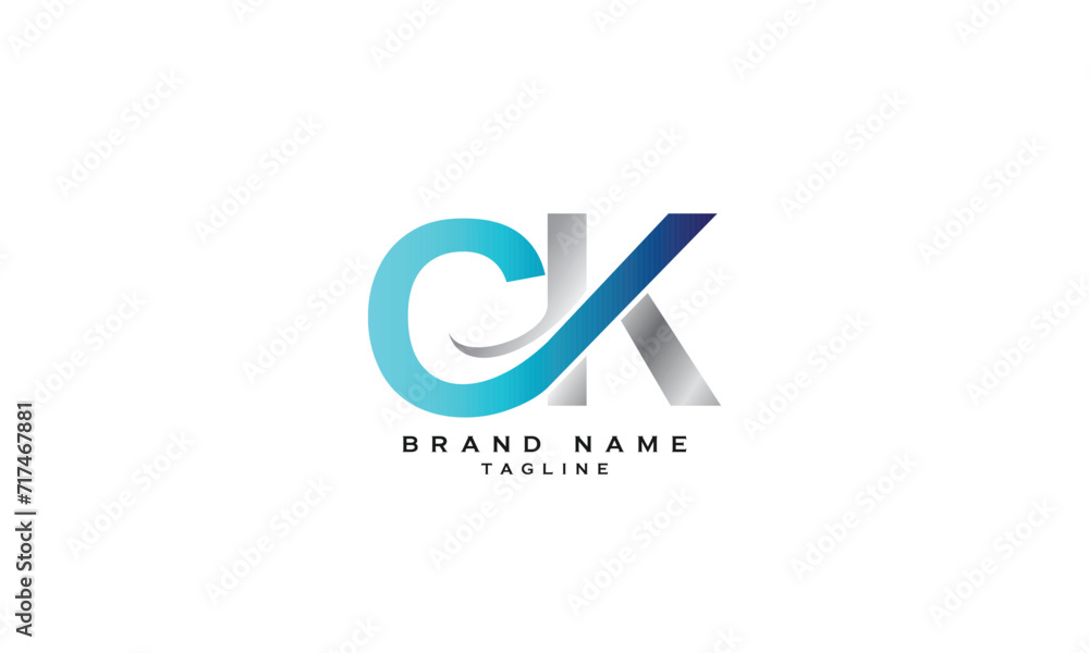 CK, KC, Abstract initial monogram letter alphabet logo design CK, KC, Abstract initial monogram letter alphabet logo design