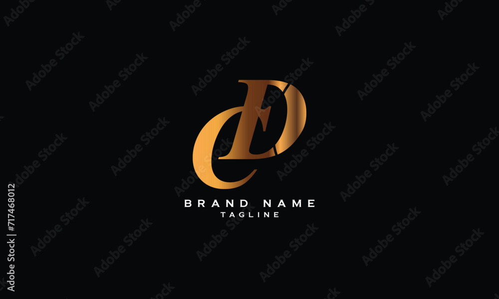 CED, CDE, ECD, EDC, DEC, DCE, CD, DC, Abstract initial monogram letter alphabet logo design
