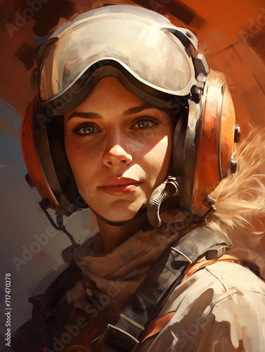 portrait of a soldier generative ai