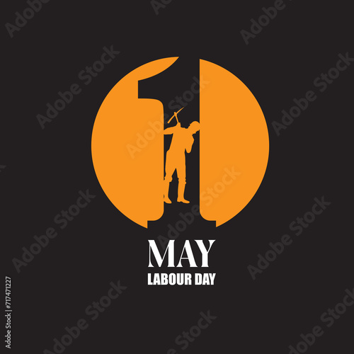 Happy Labour day. Worker  illustration for poster, banner, business, backdrop. vector illustration design