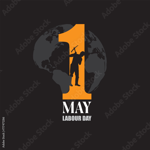 Happy Labour day. Worker  illustration for poster, banner, business, backdrop. vector illustration design