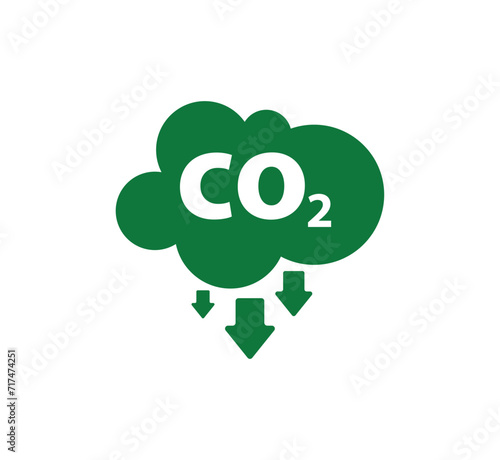 reducing CO2 emissions to stop climate change. green energy background	