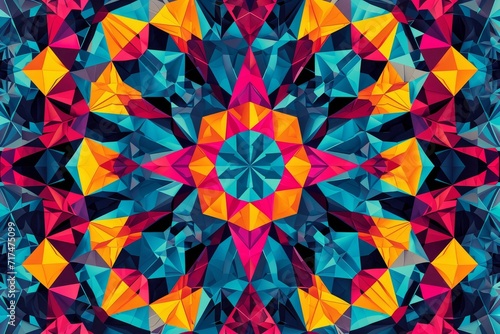 Abstract seamless geometric patterns. Kaleidoscope seamless.
