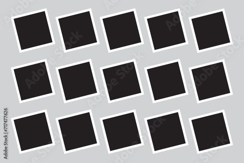 15 photo collage template. vector illustration, new collections