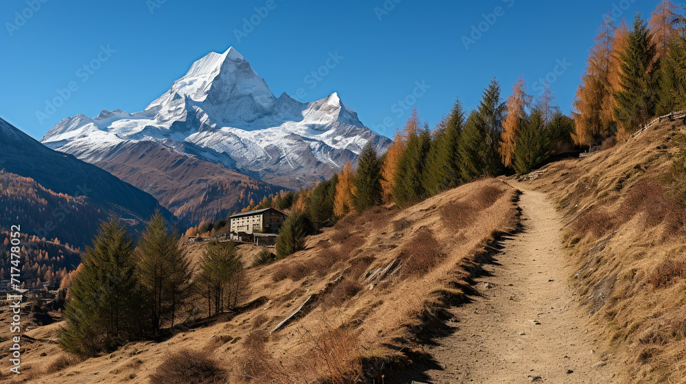 landscape with snow high definition(hd) photographic creative image