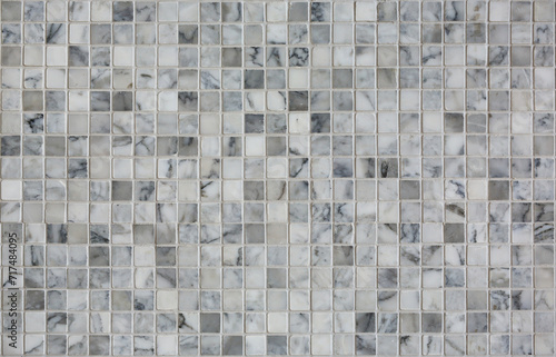 Abstract ceramic mosaic pattern use for wall background. © zilvergolf