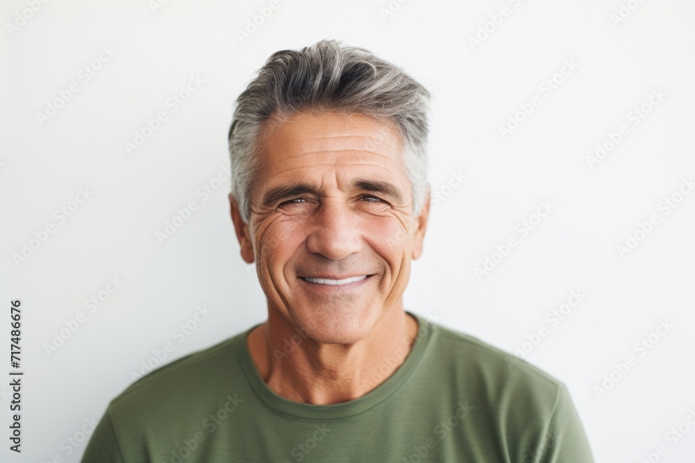 Portrait of smiling senior man looking at camera isolated on white background Portrait of smiling senior man looking at camera isolated on white background