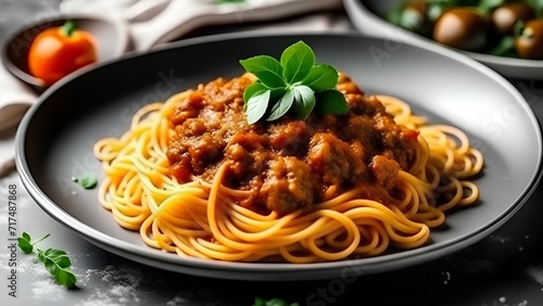 spaghetti with tomato sauce