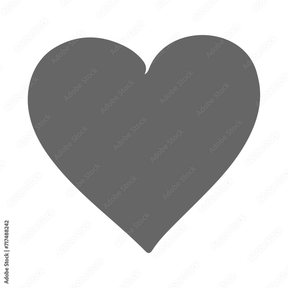 Vector hand drawn doodle heart icon