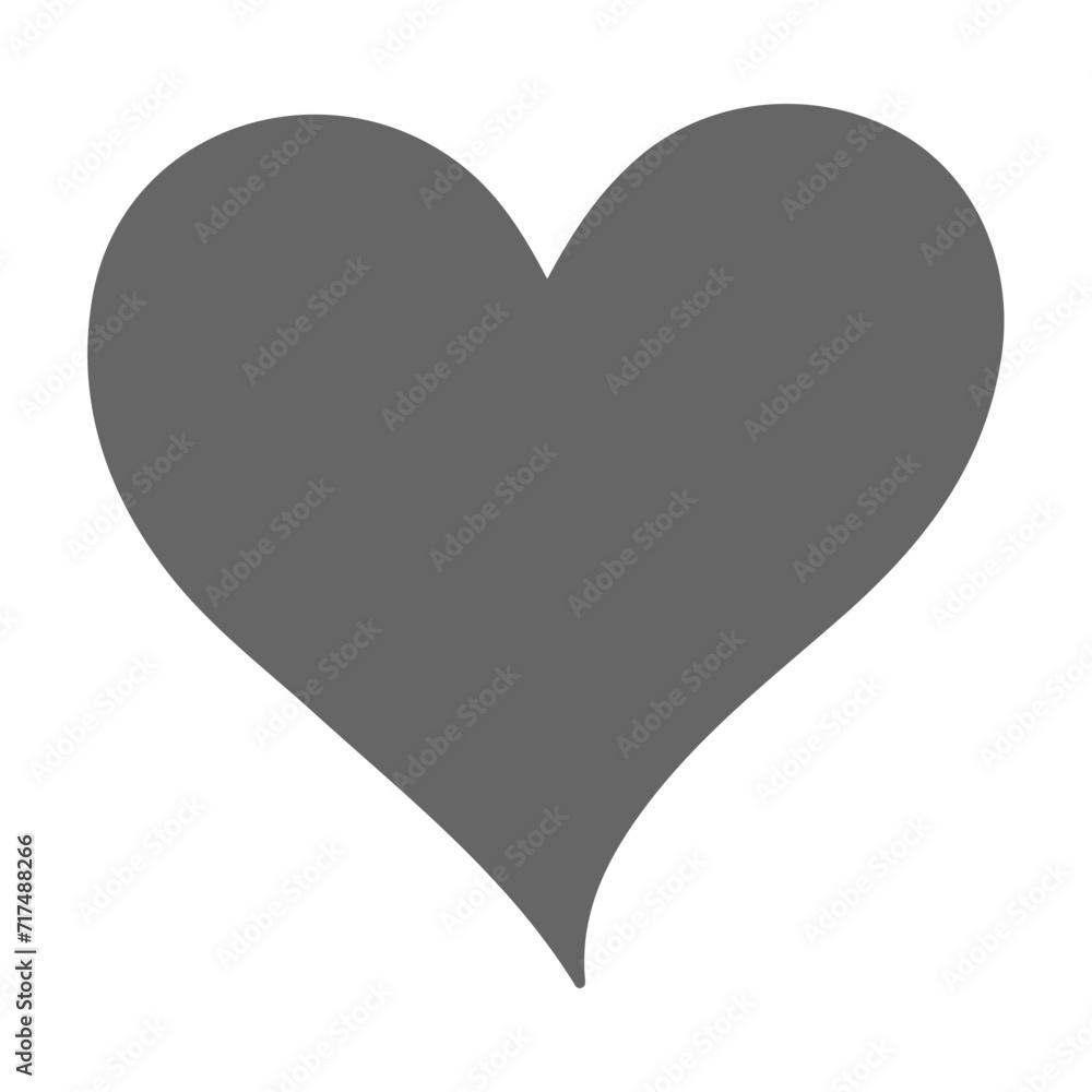 Vector hand drawn doodle heart icon Vector hand drawn doodle heart icon