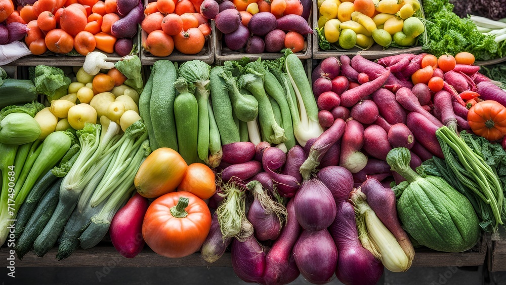 vegetables at the market