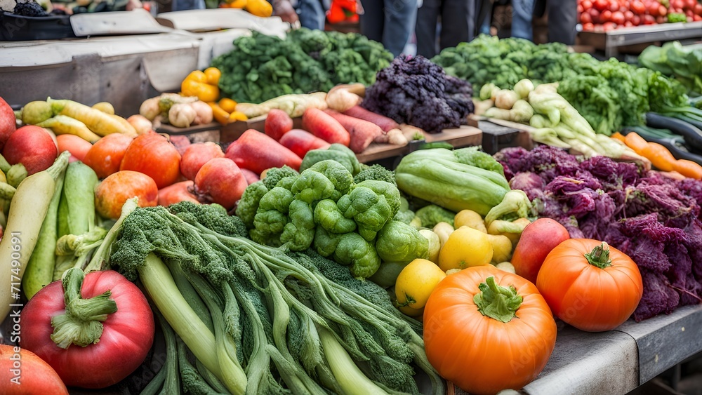 vegetables at the market vegetables at the market