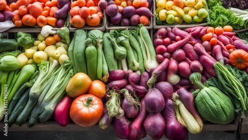 vegetables at the market