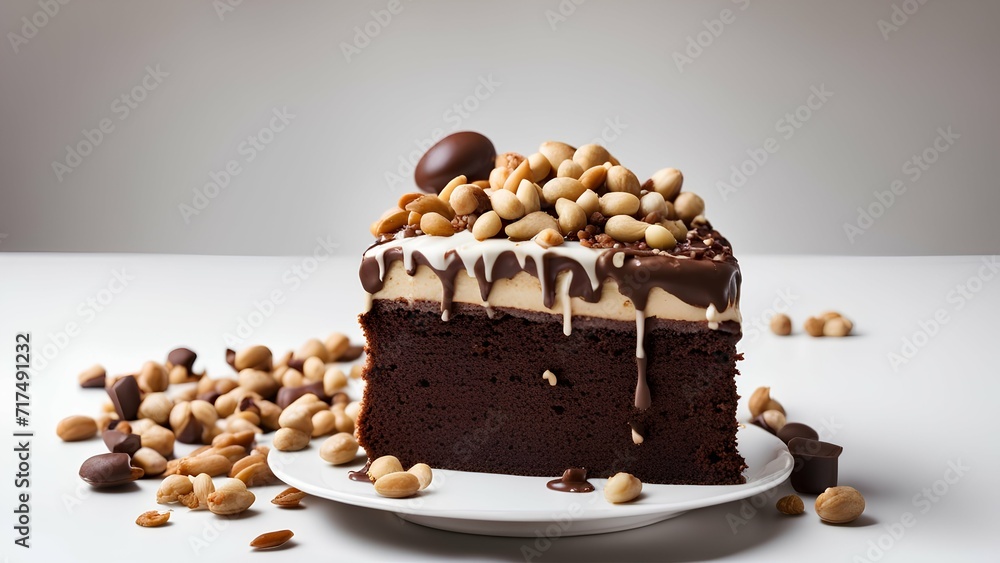 chocolate cake with nuts and chocolate chocolate cake with nuts and chocolate