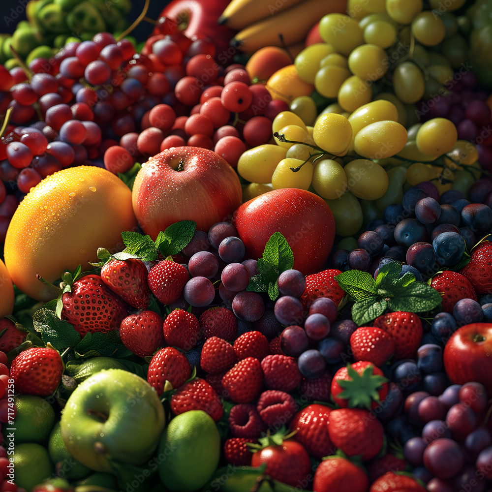 Fresh fruits and vegetables Fresh fruits and vegetables