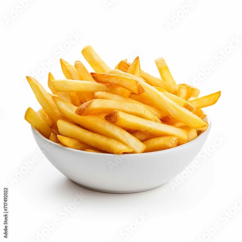 stock photi French fries isolated on a white background