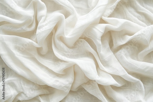 Abstract background with white cotton fabric texture
