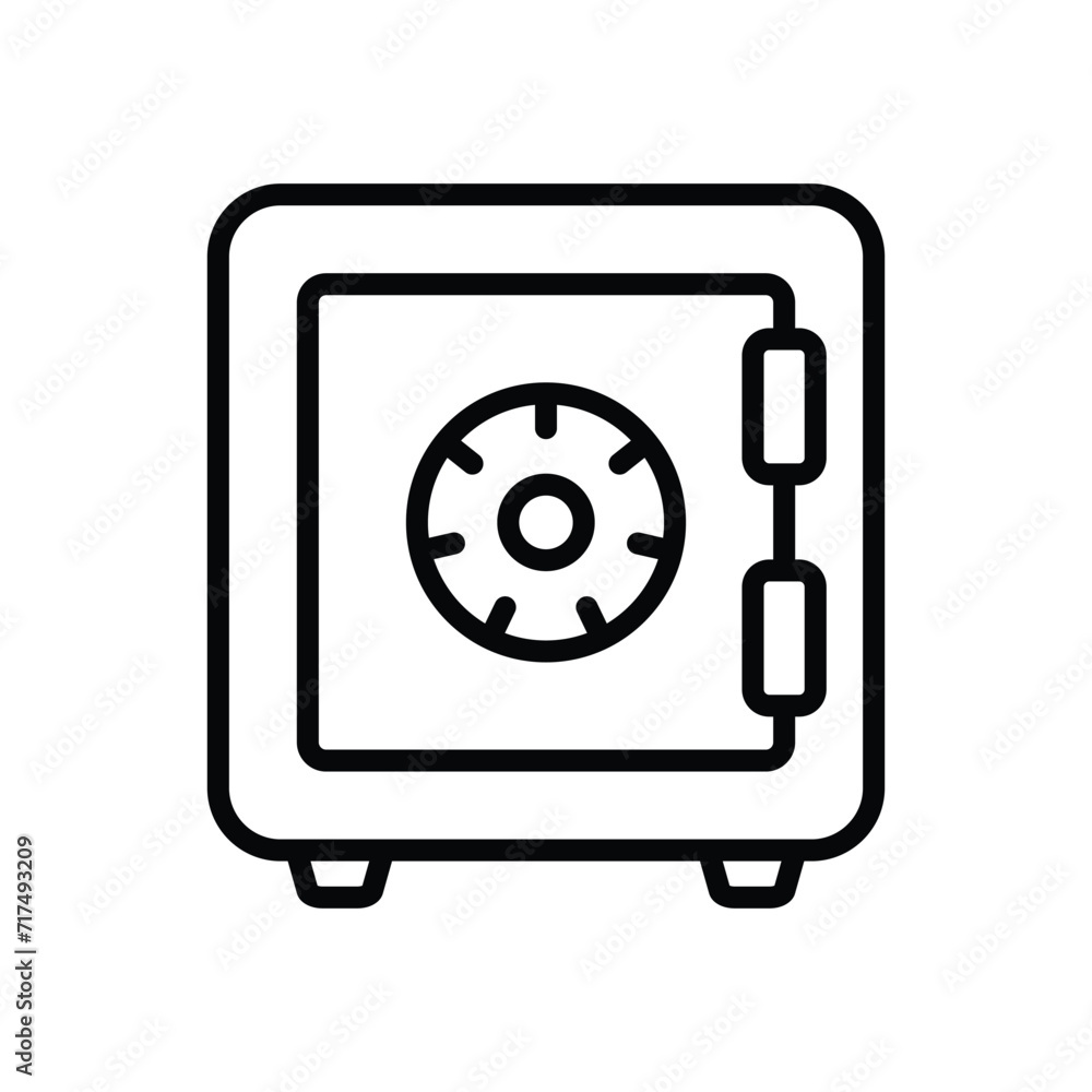 safe box icon vector design template simple and modern