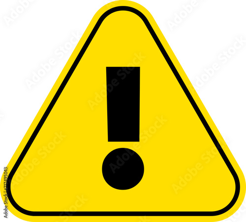 exclamation danger sign