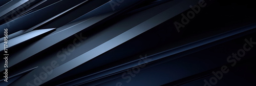 3d Dark Business Background, 3d shapes rendering, dark blue background