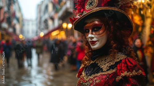 Venetian Carnival Vibrance: A Street Procession Spectacle © Сергей Шипулин