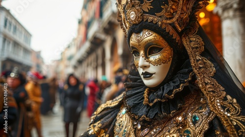 Venetian Carnival Vibrance: A Street Procession Spectacle © Сергей Шипулин