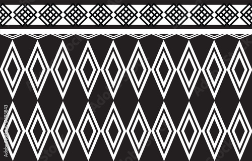 Geometric ethnic pattern traditional background design.