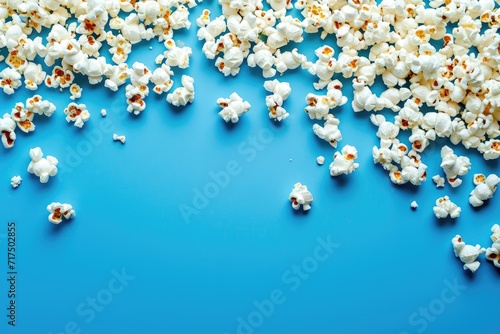 popcorn on colored surface