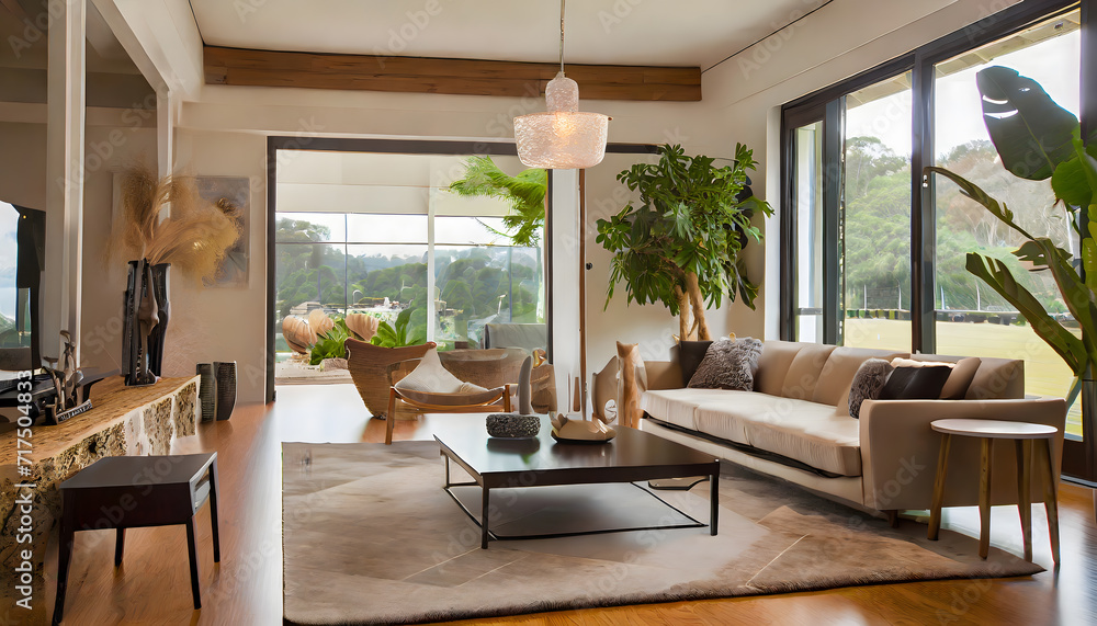 Beautiful contemporary living room home interior. Generative AI. Beautiful contemporary living room home interior. Generative AI.