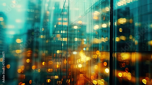 beautiful blurred glass walls of office building,  © Nice Seven