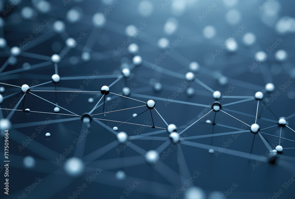 Abstract 3D Network Grid: Technology and Connectivity Concept Abstract 3D Network Grid: Technology and Connectivity Concept