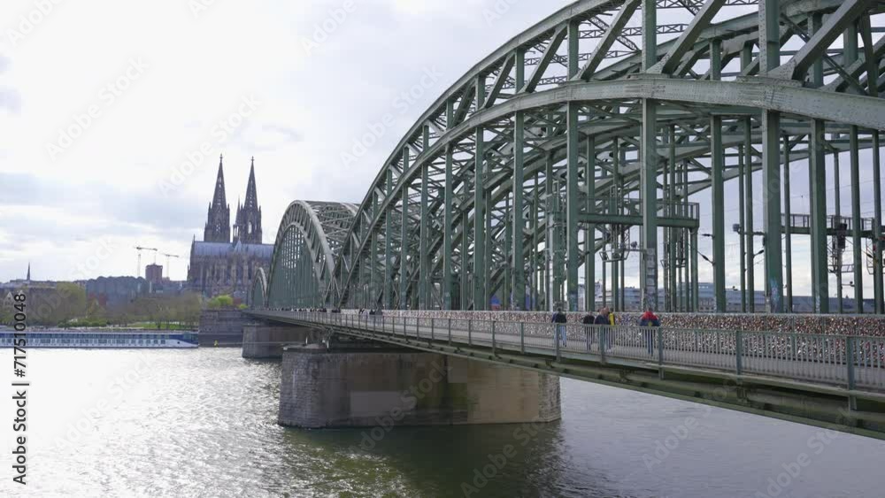 Cologne Bridge and Dom Cathedral In Germany Cologne Bridge and Dom Cathedral In Germany