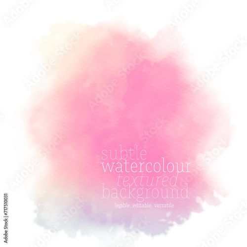 bright pink watercolor splotch