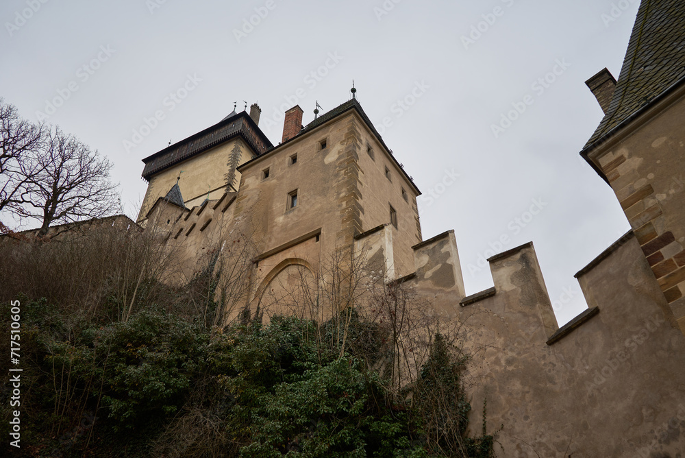 Karlstejn famous gothic Bohemian castle near Prague capital of Czech Republic